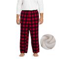 Men's Loungewear Pajama Pants Plaid Pants Lounge Pants Grid / Plaid Warm Soft Home Bed Spa Flannel Warm Pocket Elastic Waist Winter Black Red