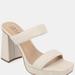 Journee Collection Women's Jaell Sandals - White - 6.5