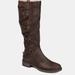 Journee Collection Journee Collection Women's Wide Calf Carly Boot - Brown - 8.5