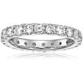 Vir Jewels 2 Cttw Diamond Eternity Ring For Women, Wedding Band In 14K White Gold Prong Set - White - 7