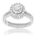 Vir Jewels 7/8 cttw Diamond Wedding Engagement Ring Set 14K White Gold Round Bridal Style - White - 7