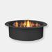 Sunnydaze Decor Sunnydaze 27 in Heavy-Duty Steel Above/In-Ground Fire Pit Ring Liner - Black