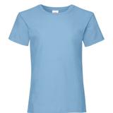 Fruit of the Loom Fruit Of The Loom Big Girls Childrens Valueweight Short Sleeve T-Shirt - Blue - 5