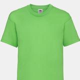 Fruit of the Loom Fruit Of The Loom Childrens/Kids Little Boys Valueweight Short Sleeve T-Shirt (Pack of 2) (Lime) - Green - 7