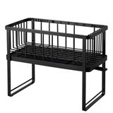 Yamazaki Home Two-Tier Wire Dish Rack - Steel - Black