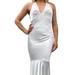 Issue New York Satin Evening Gown - White