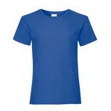 Fruit of the Loom Big Girls Childrens Valueweight Short Sleeve T-Shirt (Pack Of 2) - Royal - Blue - 9