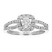 Vir Jewels 7/8 cttw Diamond Wedding Engagement Ring 14K White Gold Halo Bridal Style - White