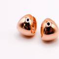 Le RÃ©ussi Italian Rose Gold Peanut-Shaped Earrings - Gold