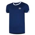 Umbro Mens Total Training Jersey T-Shirt - Navy/White - Blue - S
