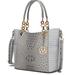 MKF Collection by Mia K Miriam Signature Tote Handbag - White