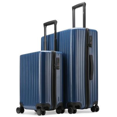 Miami CarryOn Ocean 2 Piece Polycarbonate Luggage Set - Blue
