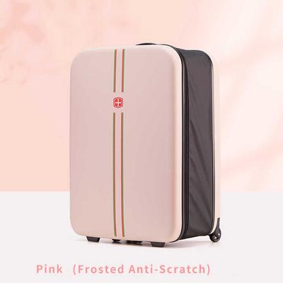 Vigor Folding Luggage Pack Collapsible Carry On Luggage Robust And Durable Suitcases With Wheels Travel Suitcase For 20" - Pink