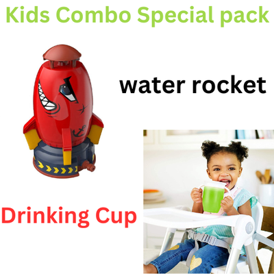 Vigor Kids Combo Special Pack Water Rocket & Non Spill Cup - STYLE: 2 COMBO PACK