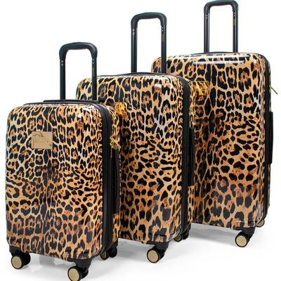 Badgley Mischka Luggage Essence 3 Piece Expandable Luggage Set - Brown - STANDARD