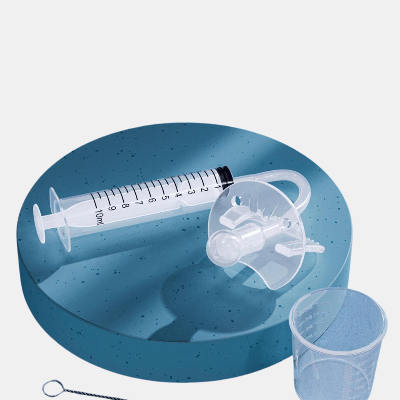 Vigor High Quality 10ml Pacifier Feeder Syringe Type Silicone Baby Medicine Pacifier Baby Feeding Set - Bulk 3 Sets
