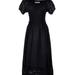 Anna-Kaci Renaissance Boho Lace Maxi Dress - Black - S