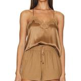 Cami NYC Racer Cami - Brown