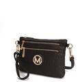 MKF Collection by Mia K Roonie Milan M Signature Crossbody Wristlet - Brown