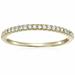 Vir Jewels 1/10 Cttw Mircopave Petite Round Diamond Wedding Band For Women In 10K Yellow Gold Prong Set - Gold - 9