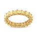 Haus of Brilliance 14K Yellow Gold 4.00 Cttw Shared Prong Set Princess Cut Diamond Eternity Band Ring (J-K Color, VS1-VS2 Clarity) - Ring Size 6 - Gold - 6