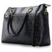 Badgley Mischka Luggage Madalyn Vegan Leather Weekender Tote Bag - Black - STANDARD