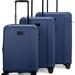 Badgley Mischka Luggage Evalyn 3 Piece Expandable Classy Luggage Set - Blue