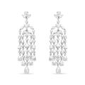 Haus of Brilliance 18K White Gold 11 1/8 Cttw Fancy Mixed Diamond Waterfall Chandelier Dangle Drop Earrings (VS1-VS2 Clarity, G-H Color) - White