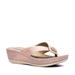 GC SHOES Dafni Blush Wedge Sandals - Pink - 8