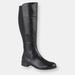 Cipriata Womens/Ladies Silvia Leather High Leg Boots (Black) - Black - 10