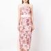 Marchesa Notte Strapless Column Midi Dress - Blush - Pink - 2