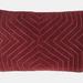 Furn Mahal Geometric Throw Pillow Cover - Berry - Red - ONE SIZE