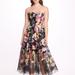 Marchesa Notte Embroidered Strapless Tea-Length Gown - Black - 16