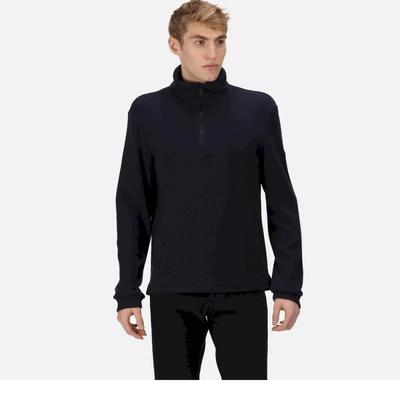 Regatta Mens Lanchester Quarter Zip Fleece Top Sweaters - Navy - Blue - 3XL