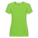 Fruit of the Loom Fruit Of The Loom Ladies/Womens Performance Sportswear T-Shirt (Lime) - Green - XXL