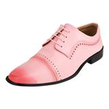 LIBERTYZENO BRUCE Leather Oxford Style Dress Shoes - Pink - 10.5