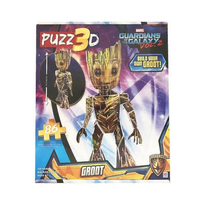 MB Puzzle Puzz3D Marvel Guardians of the Galaxy Vol.2 - Build Your Groot - 86 Pieces