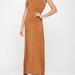 West K Kelly Knit Racerback Maxi Dress - Orange - L