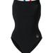 Tory Burch Colorblocked One-Piece Tank Swimsuit - Black