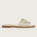 L.K. Bennett Riley Flat Sandals - Gold