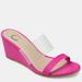 Journee Collection Journee Collection Women's Angelina Wedge - Pink - 8.5