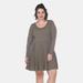 White Mark Plus Size Jenara Dress - Green - 2X