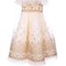 Marchesa Couture Kids Embroidered Organza Gown - Yellow