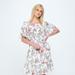 West K Valeria Ruffle Dress - White - XS