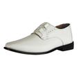 LIBERTYZENO Blacktown Leather Oxford Style Dress Shoes - White - 8.5
