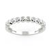 Brilliant Carbon Vega Bezel Band In White Gold - 0.10 Ct. Tw. - Grey - 9