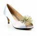 Lunar Womens/Ladies Lucia Satin Court Shoes - Grey - 7