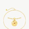 Classicharms Gold Sculptural Zodiac Sign Pendant Necklace Set - Gold - ASTROLOGY SIGN: CANCER