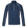 Regatta Mens Yonder Quick Dry Moisture Wicking Half Zip Fleece Jacket - Moonlight Denim - Blue - L