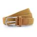Asquith & Fox Mens Woven Braid Stretch Belt - Camel - Brown